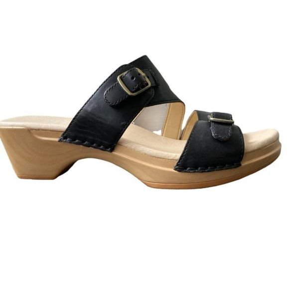 Dansko New Women’s Sandal Karena Leather Black size 38 - Picture 2 of 11